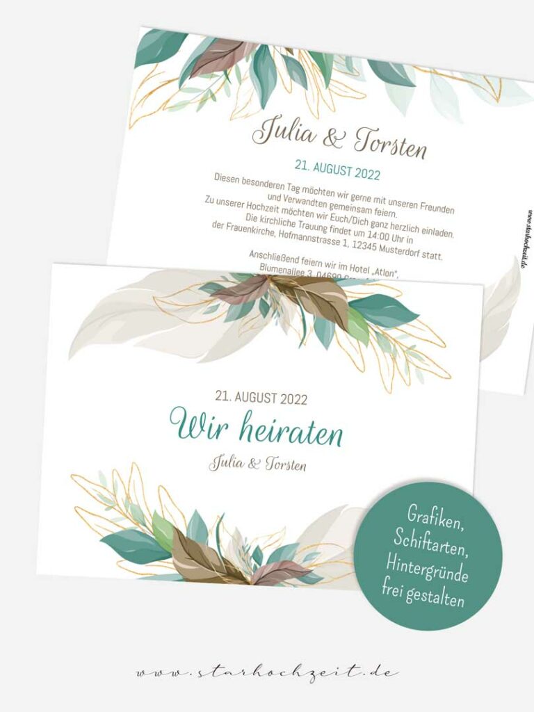 Einladung Zur Standesamtlichen Trauung Starhochzeit De