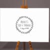 Leinwand - Lea & Thomas - Gästebuch mit Euren Namen und Hochzeitstag