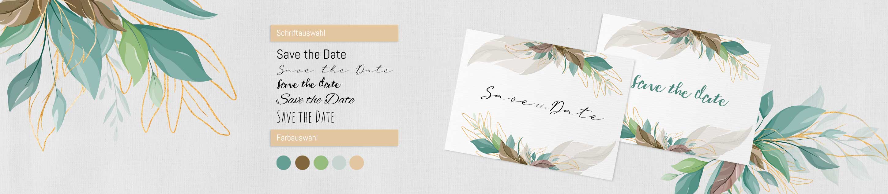 Bannerbild unten Save the Date Karten selber gestalten
